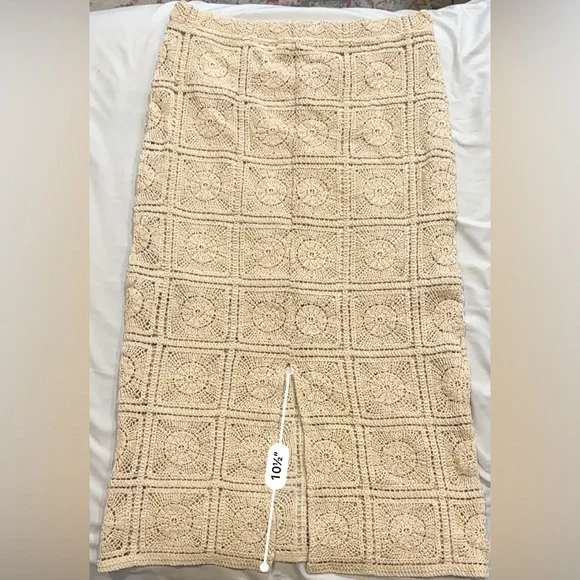 Primark Beige Crochet Skirt - Picture 7 of 8